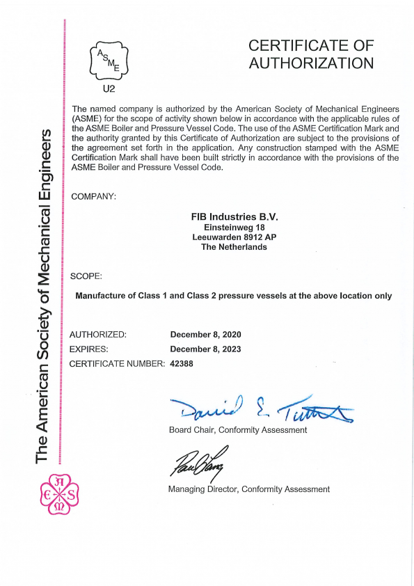 ASME U2-Stamp
